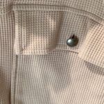 Waffle knit cropped jacket with silver buttons NWOT drop shoulder sleeve Tan Size undefined Photo 3