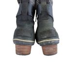 Sorel Women's Slimboot Black Tweed Lace Up Ankle Boots Heel Casual Winter 6.5 Photo 5