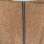 Daytrip  Tan Sweatshirt w/ Multicolor Beaded Embellished Shoulders Size Medium Photo 5