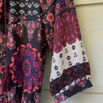 Collective Concepts  Boho Floral‎ Dress Tassels Pink Photo 4