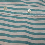 Tolani  COLLECTION MIXED MEDIA STRIPED BUTTON FRONT BOLD FLORAL FLOWY BACK TUNIC Photo 7