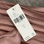 Anthropologie  Maeve Paulina Metallic Pink Pleated Midi Skirt Photo 2