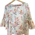 Tabitha Webb  Floral Print Women's blouse size LARGE Photo 1