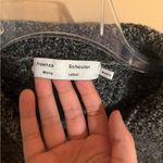 Proenza Schouler  White Label Wool Blend Black Collared Cardigan Photo 1