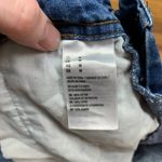 American Eagle American‎ Eagle Denim Overalls Shorts Womens Medium Distressed Frayed Shortalls Photo 6