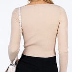 Princess Polly Alisson Lone Sleeve Beige Top Photo 1