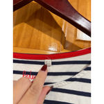 Boden USA Boden Breton Stripe Long Sleeve T-Shirt Women’s Size 8 US Navy Blue White Classi Photo 2