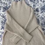 Aerie  Textured Cream Cowl Neck Sweater Photo 2