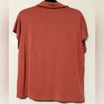 Vera Wang SIMPLY VERA  women’s size large pullover collared v-neck blouse casual Photo 7