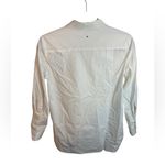 Cuyana White Cotton Blend Button Down Tunic Blouse Photo 1