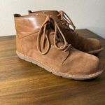 Clarks  Women Brown Suede Leather Lace Up Zip Ankle Boots Size 9.5 Photo 5