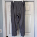 Jessica London Vintage Women's Gray Herringbone Pleated Pants Size 14W Petite Photo 1