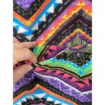 Wesc Milch Zigzag Fleece Pullover‎ Women's Medium Colorful 1/4 Zip Purple Photo 7