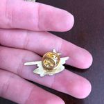 Vintage Airplane Enamel Pin Photo 1