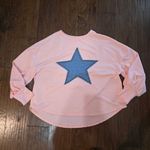 Plus Studded Star Graphic Oversized Pink Top Blouse Blue Star Size 2x Worn Once Photo 4