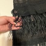 BCBGMAXAZRIA ostrich feather trim mini dress, lace inlay, nude satin lining,sz 4 Photo 12