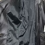 Elegant Vintage Black Leather Jacket for Women Size Medium Photo 13