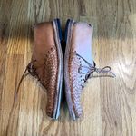 Will‎ Leather Good's Shoes Ludlow Oxford Dress Brown Basket Weave Laces Sz 9 D Photo 5