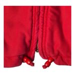 Democracy Vest Women Medium Petite Red Quilted Full Zip Outdoor Vintage Preppy Photo 4