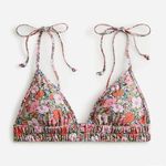 J.Crew Tie-shoulder Ruched Bikini Top in Liberty® Meadow Song Fabric Photo 0