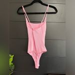 Blue Blush  Soft Ribbed One Piece Bodysuit Adjustable Straps Tank Top Sz S NWOT Photo 4