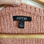 Apt. 9  Women’s Long Sleeve Pink V-Neck Sparkled Sweater Size Large Preppy Photo 2