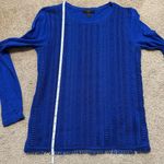 J.Crew Layered Lace Long-Sleeve T-shirt, sapphire blue, size XS Photo 7