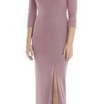 After Six  Bridesmaid maxi Dress Dusty Rose XSmall. Photo 0