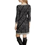 Anthropologie Moth Sweater Dress Womens MP Black Gray 3D Knit Tunic Boho Chic Photo 4