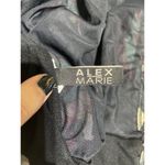 Alex Marie Swimsuit Top Black Colorful Floral Paisley Pattern Size M Photo 3