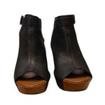 Kork-Ease  Berit Black Leather Tan Wedge Sandals Size 8M Photo 1