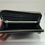 Emporio Armani A Rare HTF Vintage  Black Leather Zip Around Beautiful Wallet Photo 2