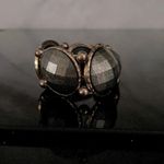 Amrita Singh Vintage gunmetal and brass statement bracelet. Stretch to fit. Photo 2