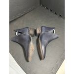 Free People  Charm Double V Navy‎ Blue Leather Ankle Boots Size 37.5 US 7 Photo 2