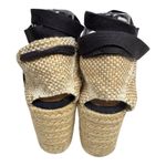 Castaner Castañer Carina Navy Canvas Espadrille Wedge Sandals Ankle Tie Size 39 US 8.5-9 Photo 4