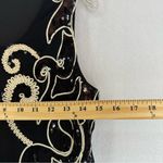 NWT Man Tian Sequence Sleeveless Mini Dress Swirl Small Black Photo 3