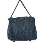 Oscar de la Renta VTG Shoulder Bag Gray Tweed Duffle Travel Carry-on Zip Top Photo 13