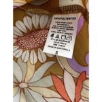 Pleione Floral Blouse Pleated Back 70s Vibe NWT Small Photo 5