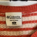 Columbia Women’s Knitted Short Sleeve Striped Sweater Top Sz Sm Athleisure Photo 2