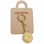 Anthropologie Zodiac Pressed Coin Aquarius Bag Charm Keychain By NWT Photo 2