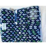 Vera Bradley Mediterranean White Trifold Crossbody Purse/Wallet Photo 4