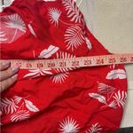 st. john's bay Red Tropical Sleeveless Loose Jumper Romper One Piece  Size 2X New Photo 7