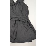 Lands End Tankini Top Black Wrap Photo 4