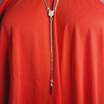 Kendra Scott  Starla Necklace Gold Tone Pink White Iridescent Druzy Gem Y… Photo 5