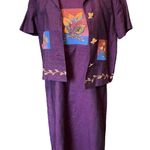Sag Harbor Vintage 90s Cottagecore Boho Hippie Fall Seasonal Patchwork Dress Set Photo 2