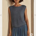 Poetry  Knitted Delave Linen Vest Top Boxy Relaxed Fit Sleeveless High‎ Neck 18 Photo 1