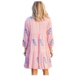 J. Marie Madeline Pink Embroidered Boho Swing Mini Dress – Size Small Photo 1