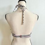 Shade & Shore Pink Textured Striped Bandeau Halter Bikini Top Women’s 34C NWT Photo 2