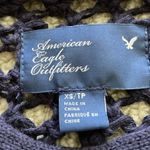 American Eagle NEW Sweater Navy Blue Fishnet Knit Size XS Cotton Blend NWOT Photo 3