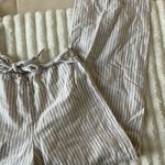 BeachLunchLounge Striped Beige Lounge Pants Photo 2